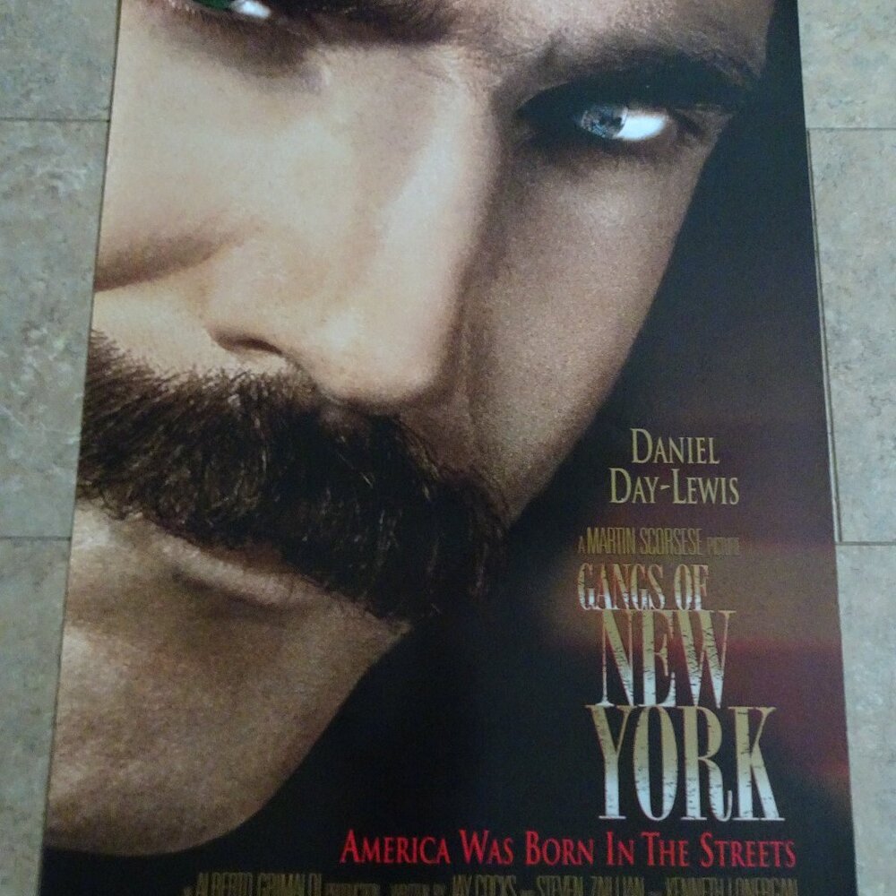 The Gangs of New York - Movie Poster with Daniel Day-Lewis as Bill "The Butcher"